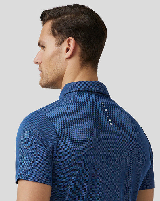 Castore Engineered Knit Golf Polo Shirt - Midnight Navy