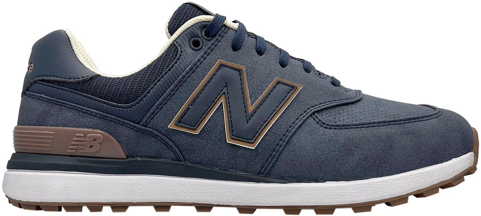 New Balance 574 Greens V2 Men's Spikeless Golf Shoes - Navy/Gum