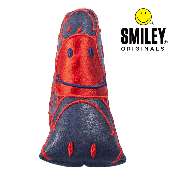 Smiley Original Stacked Navy Blade Putter Headcover