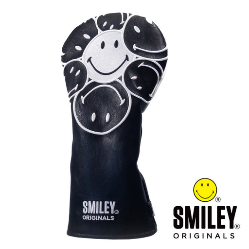 Smiley Original Stacked Black Driver Headcover