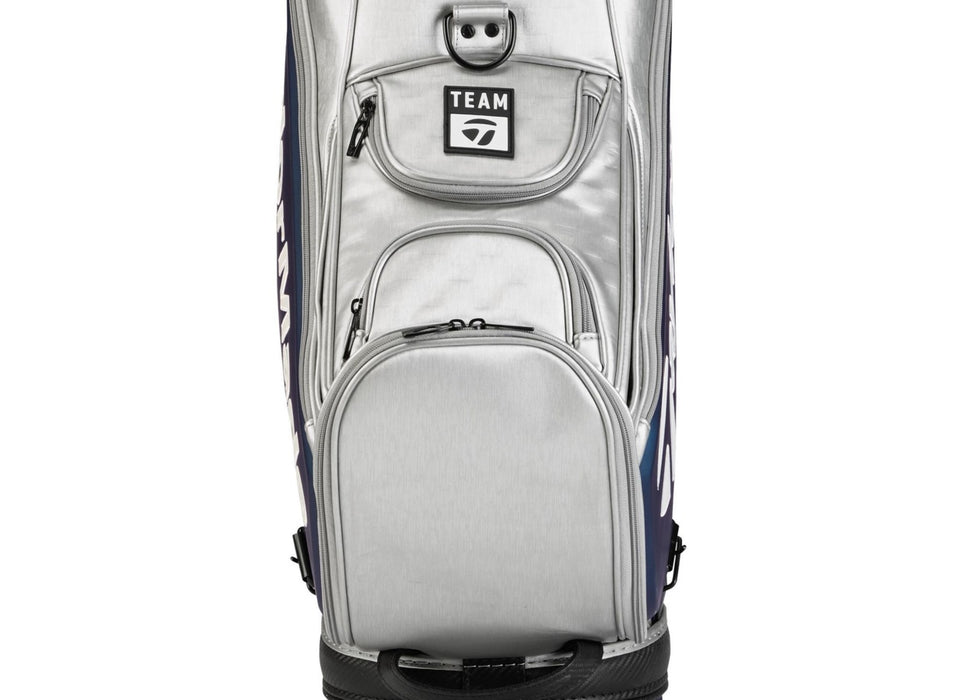 TaylorMade Qi10 Tour Staff Golf Bag - Silver/Navy
