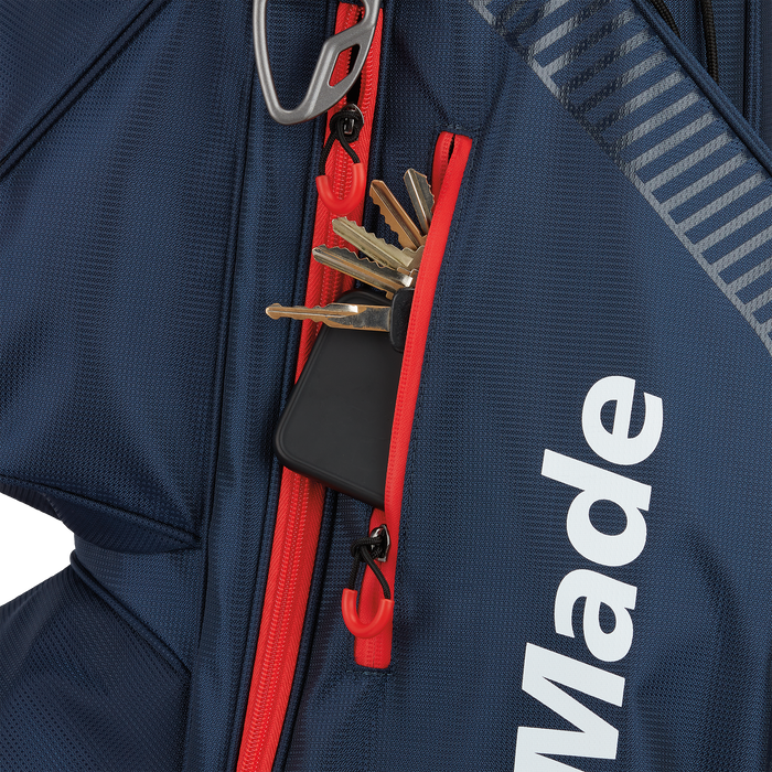 Taylormade pro cart golf bag navy & red
