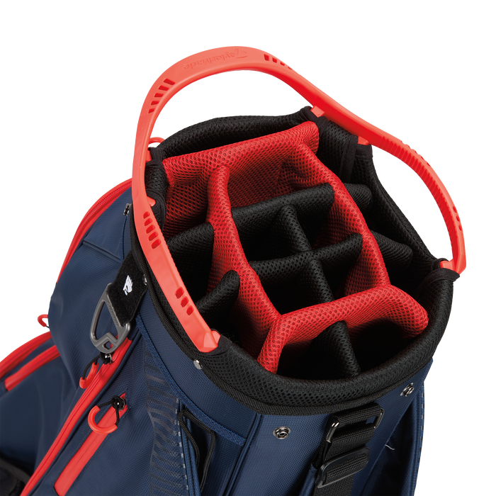 Taylormade pro cart golf bag navy & red