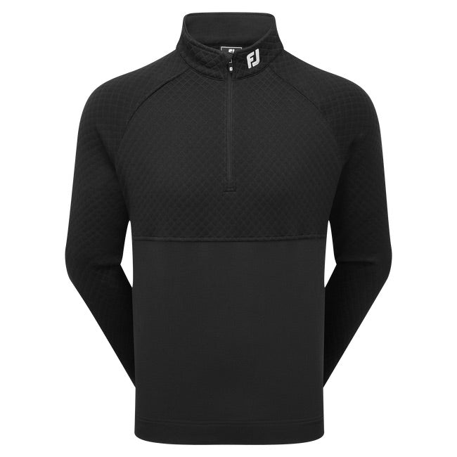 FootJoy Jacquard Thermal Chill Out Pullover - Black
