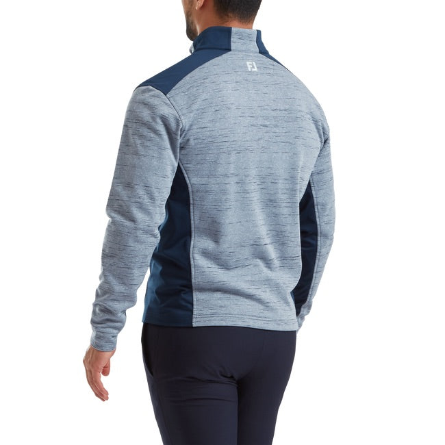 FootJoy Space Dye Thermal Chill Out Golf Pullover - Navy