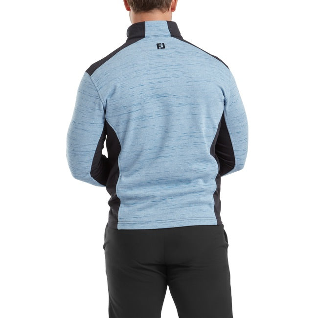 FootJoy Space Dye Thermal Chill Out Golf Pullover - Cobalt/Black