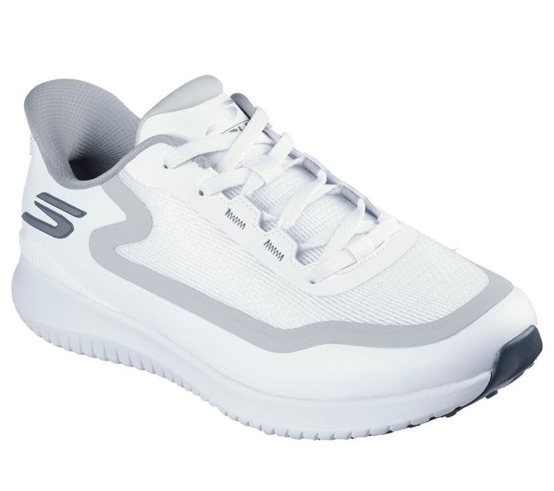 Skechers Go Golf Flight Mens Spikeless Golf Shoes -White/Grey