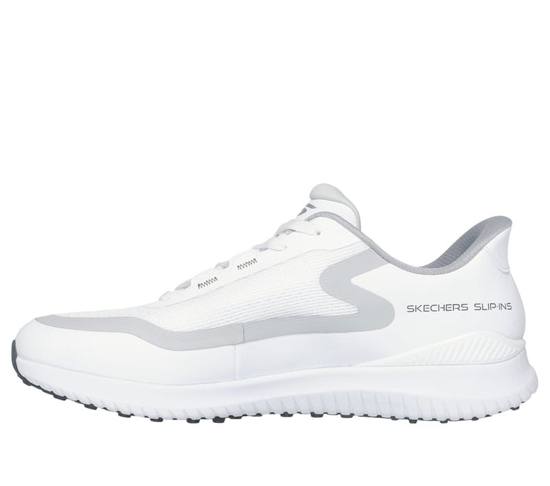 Skechers Go Golf Flight Mens Spikeless Golf Shoes -White/Grey
