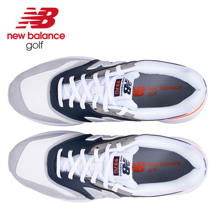 New Balance Men's 997 SL Spikeless Golf Shoes - Grey/White 2025