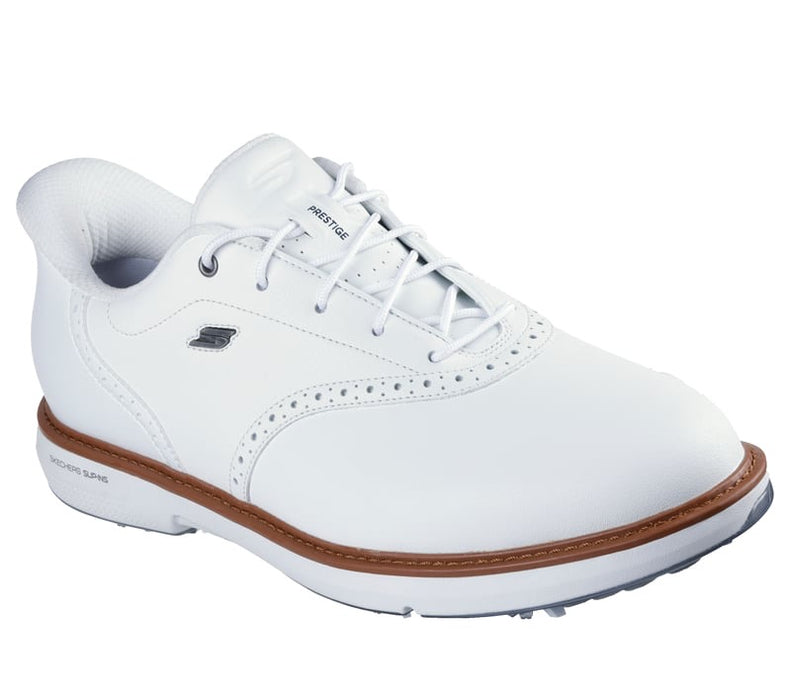 Skechers Go Golf Prestige Mens Spiked Golf Shoes - White