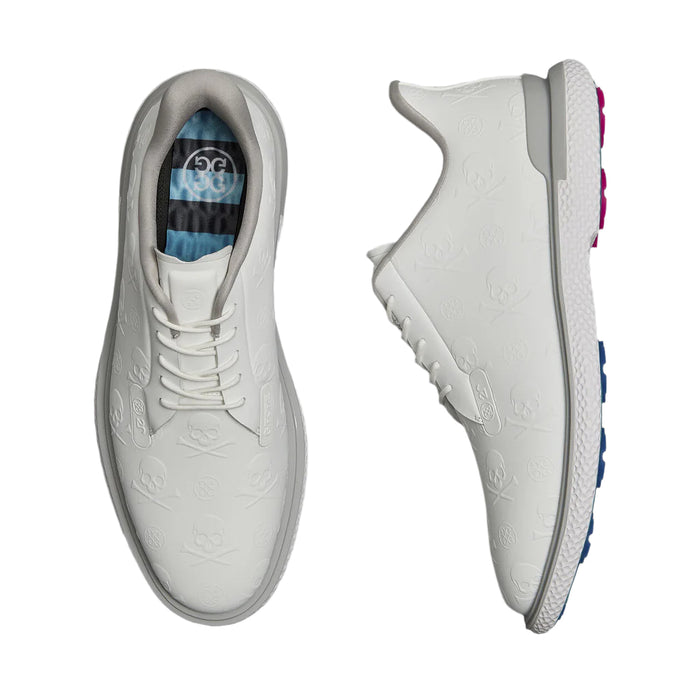 G/FORE Gallivan2r Embossed Skull & Tees Men's Golf Shoes - Snow/Nimbus