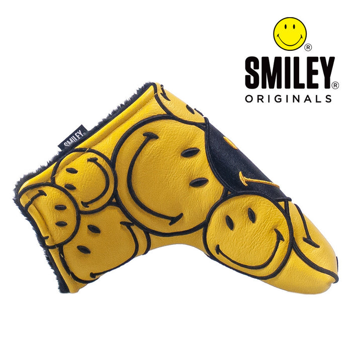 Smiley Original Stacked Yellow Blade Putter Headcover