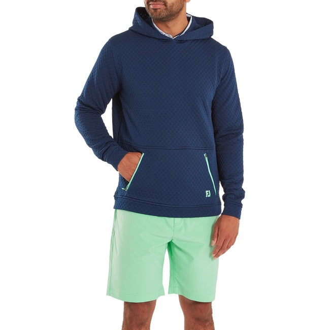 FootJoy Textured Knit Golf Hoodie - Navy