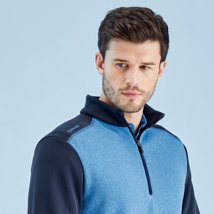 Ping Ramsey Men's Half Zip Ribbed Golf Fleece