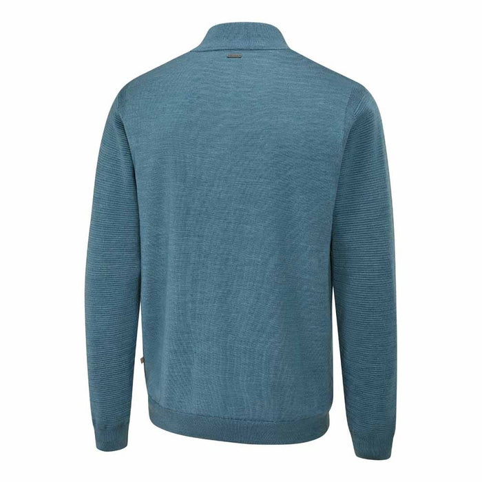 Ping Croy Men's Lined Half Zip Sweater - Blue Fusion Marl