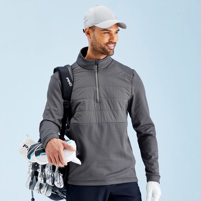 Ping Astbury Men's Insulated Half Zip Fleece Jacket - Rock