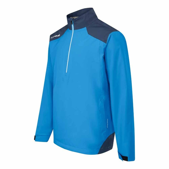 Ping Half Zip Mens Waterproof Jacket Brilliant Blue/Oxford Blue