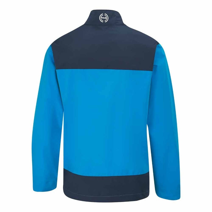 Ping Half Zip Mens Waterproof Jacket Brilliant Blue/Oxford Blue