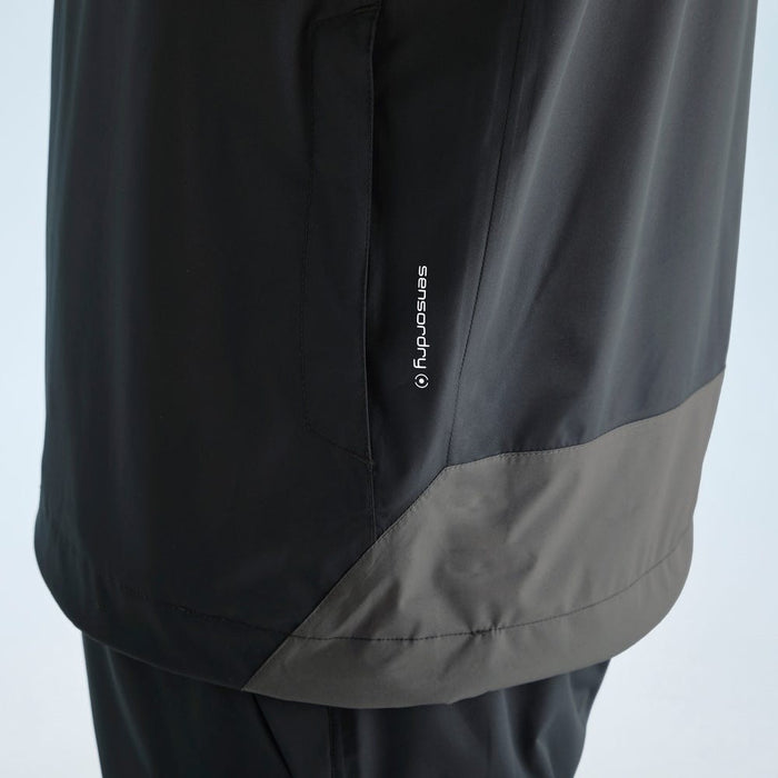 Ping Aquadrive Men's Half Zip Waterproof Jacket - Black/Asphalt
