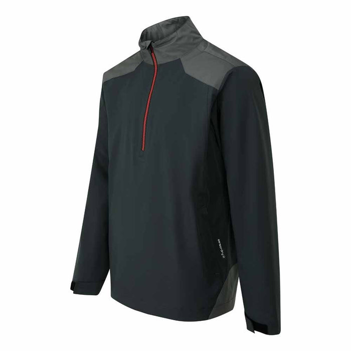 Ping Aquadrive Men's Half Zip Waterproof Jacket - Black/Asphalt
