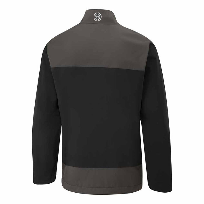 Ping Aquadrive Men's Half Zip Waterproof Jacket - Black/Asphalt