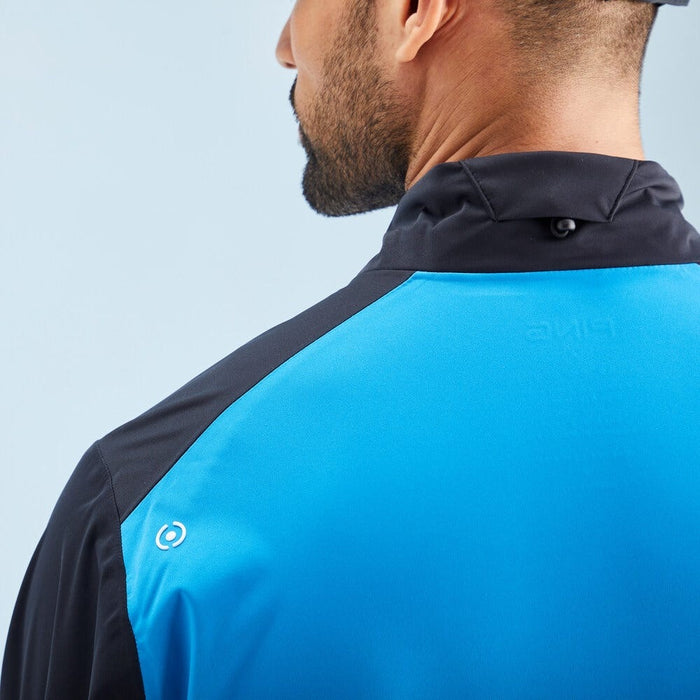 Ping Impervious Colour Block Men's Waterproof Jacket - Black/Brilliant Blue