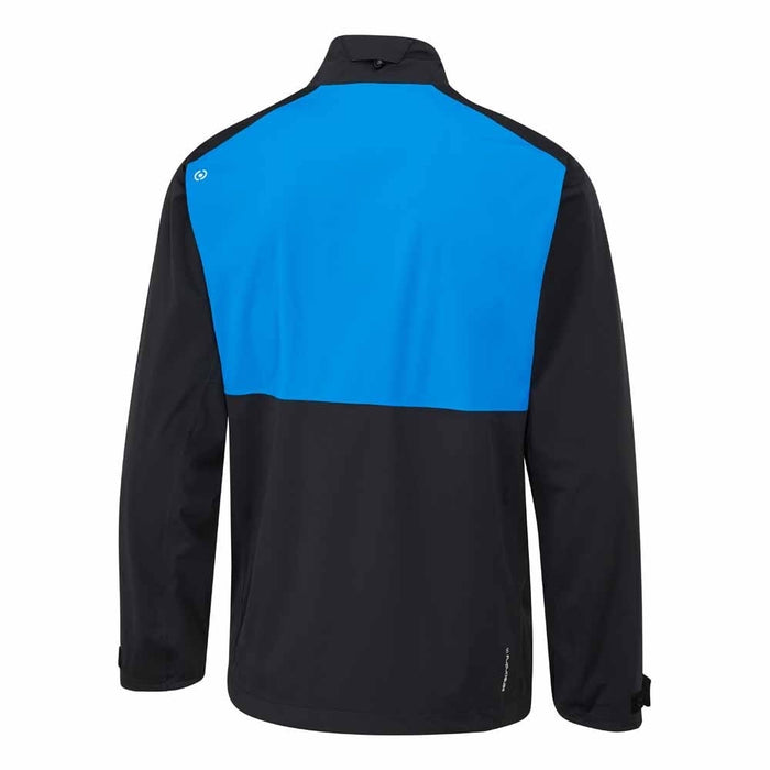 Ping Impervious Colour Block Men's Waterproof Jacket - Black/Brilliant Blue