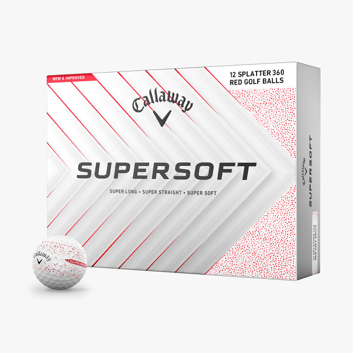 Callaway Super Soft Splatter 360 Red Golf Balls