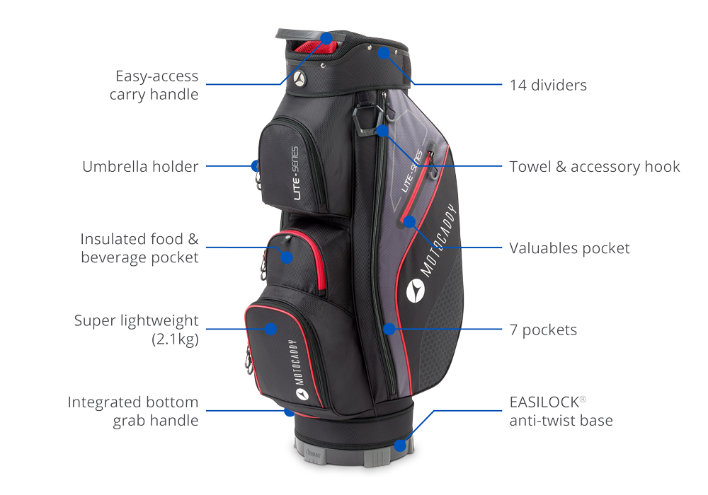 Motocaddy Lite Series Golf Cart Bag - 2024
