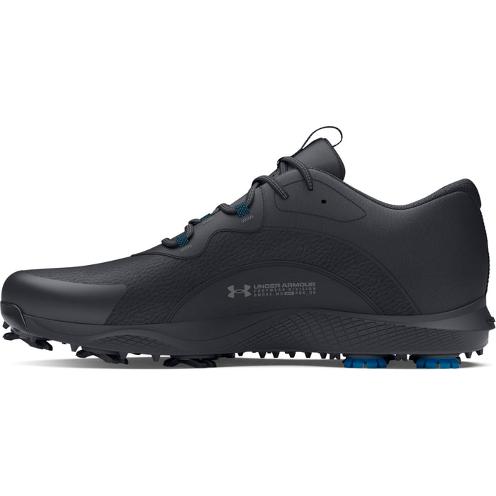 Under Armour Charged Draw 2 Mens Golf Shoes - Black/Titan Grey