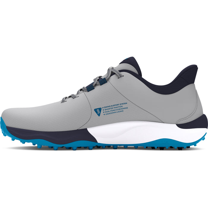 Under Armour Drive Pro Spikeless Men's Golf Shoes - Mod Grey/Capri