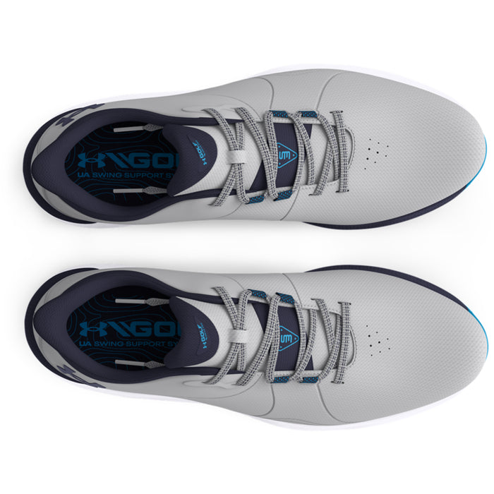 Under Armour Drive Pro Spikeless Men's Golf Shoes - Mod Grey/Capri