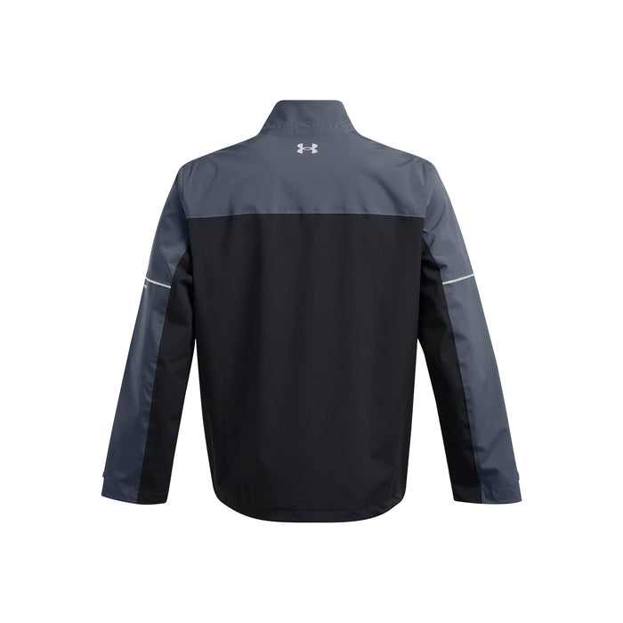 Under Armour Drive Golf Waterproof Rain Jacket - Downpour Grey/Black