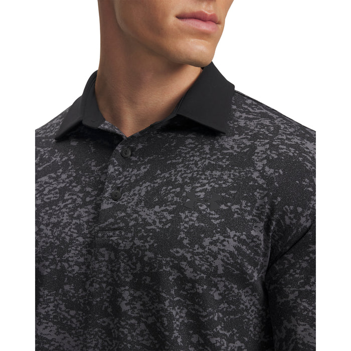Under Armour Playoff 3.0 Golf Polo Shirt - Black/Castlerock
