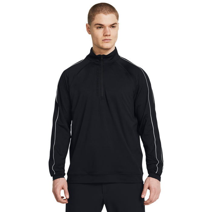 Under Armour Storm Golf Men's 1/2 Zip Midlayer - Black/White