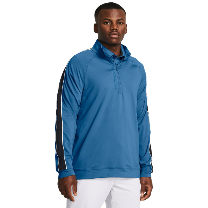 Under Armour Storm Golf 1/2 Zip Midlayer - Photon Blue / Midnight Navy