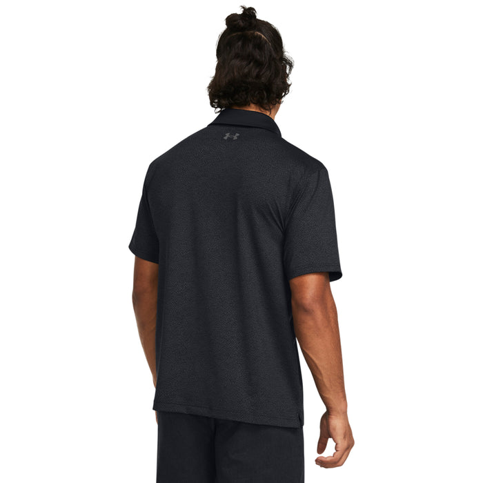 Under Armour T2G Printed Polo Golf Shirt - Black