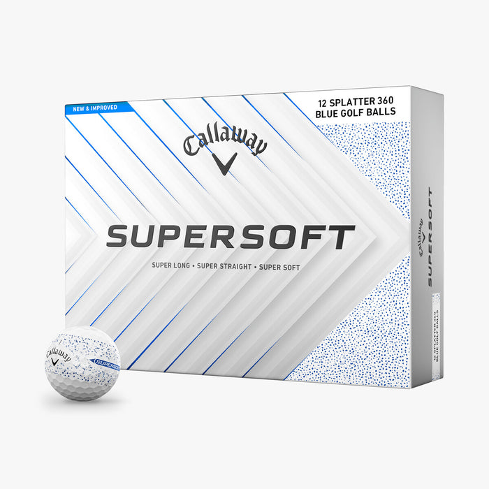 Callaway Super Soft Splatter 360 Blue Golf Balls