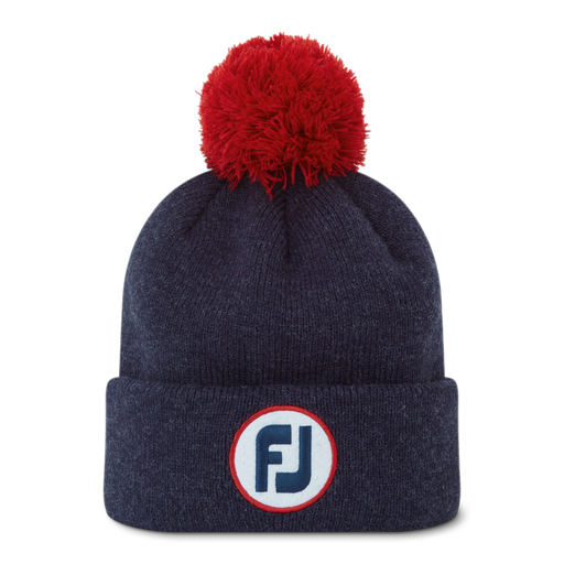 footjoy navy pom pom hat
