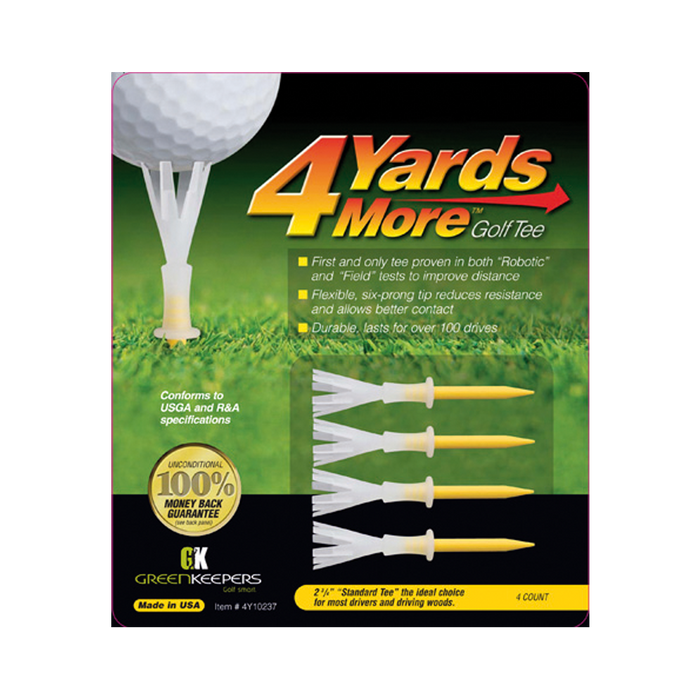 4 Yards More Plastic Golf Tees