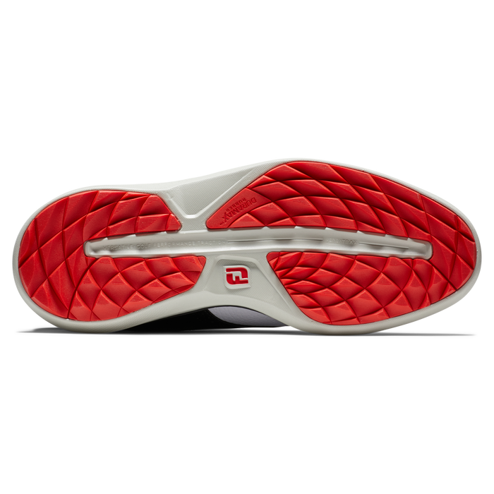 footjoy traditions spikeless mens golf shoes white & black