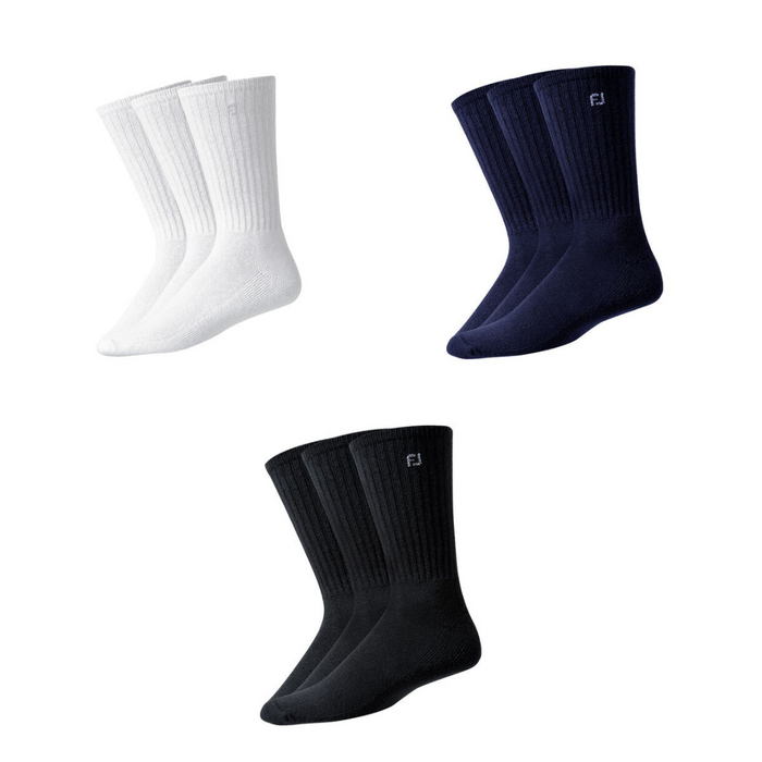 Footjoy ComfortSof Crew 3 Pair Pack (3 Colours)