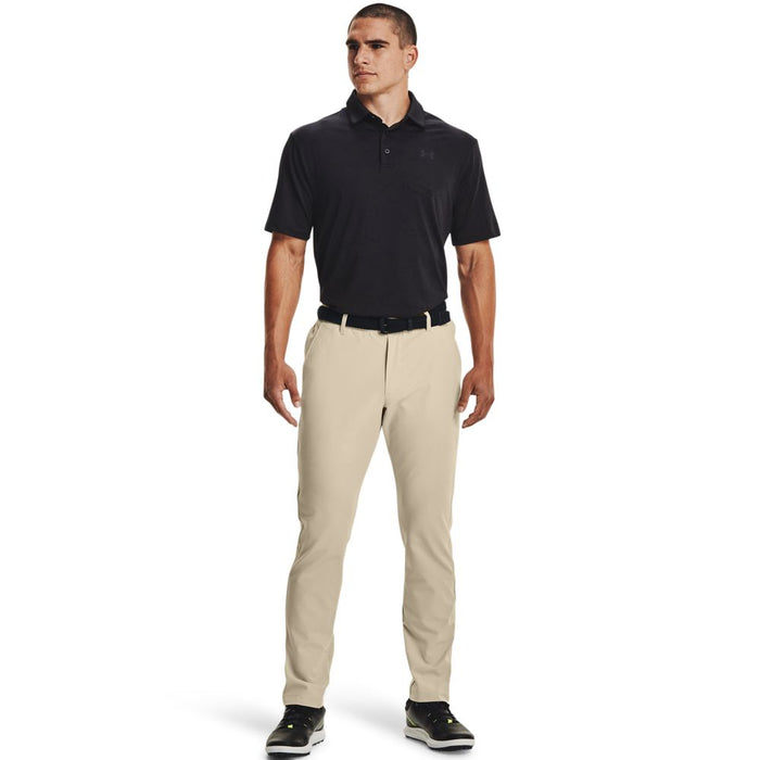 khaki under armour golf trousers