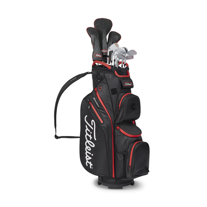 Titleist Cart 14 Stadry Golf Bag Black Red