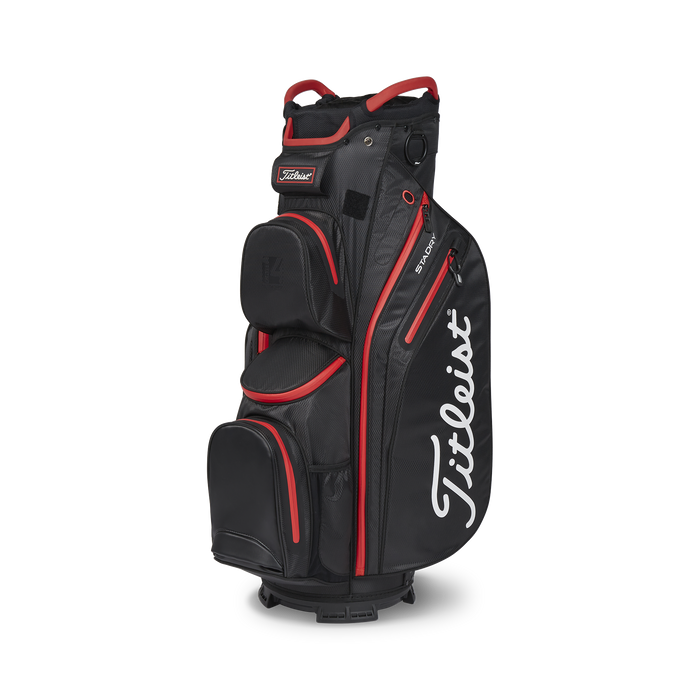 Titleist Cart 14 Stadry Golf Bag Black Red