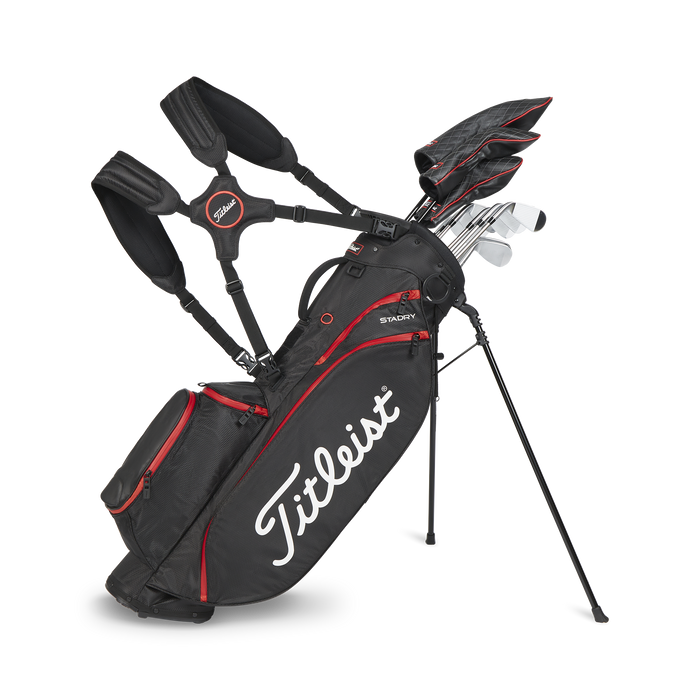 Titleist Players 4 stadry stand bag 2023 black red