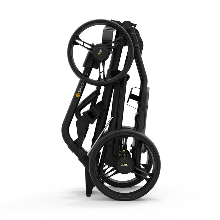 powakaddy twinline 5 push trolley black