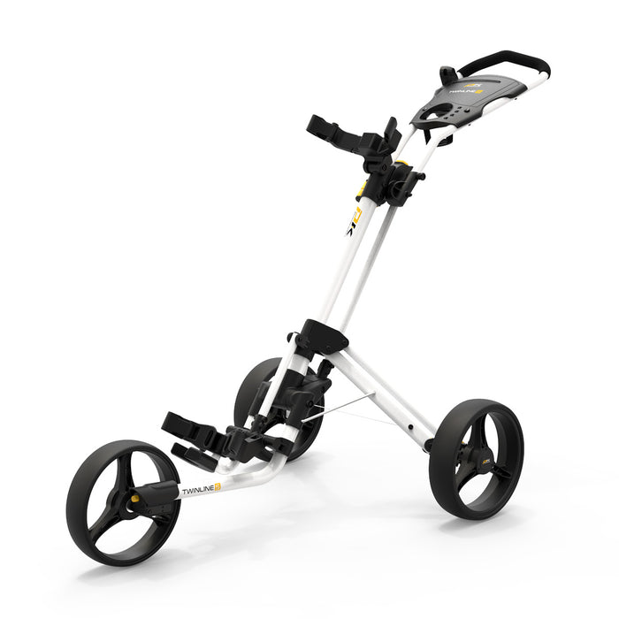 powakaddy twinline 5 push trolley white