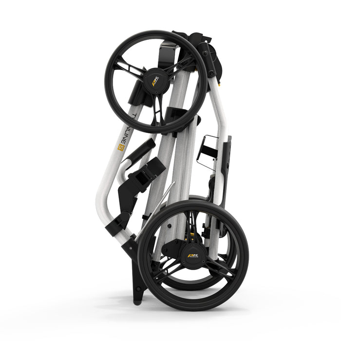 powakaddy twinline 5 push trolley white
