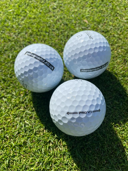 Titleist Pro V1/Pro V1x Pin High Golf Logo Alignment 3 Ball Pack
